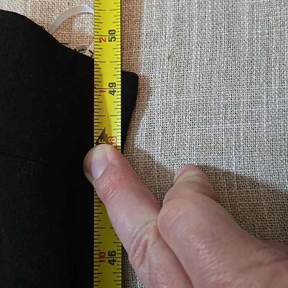 Lulus Womens Strapless NWT Elegant Black Maxi Dress With Ruffle Slit XL - Picture 8 of 8